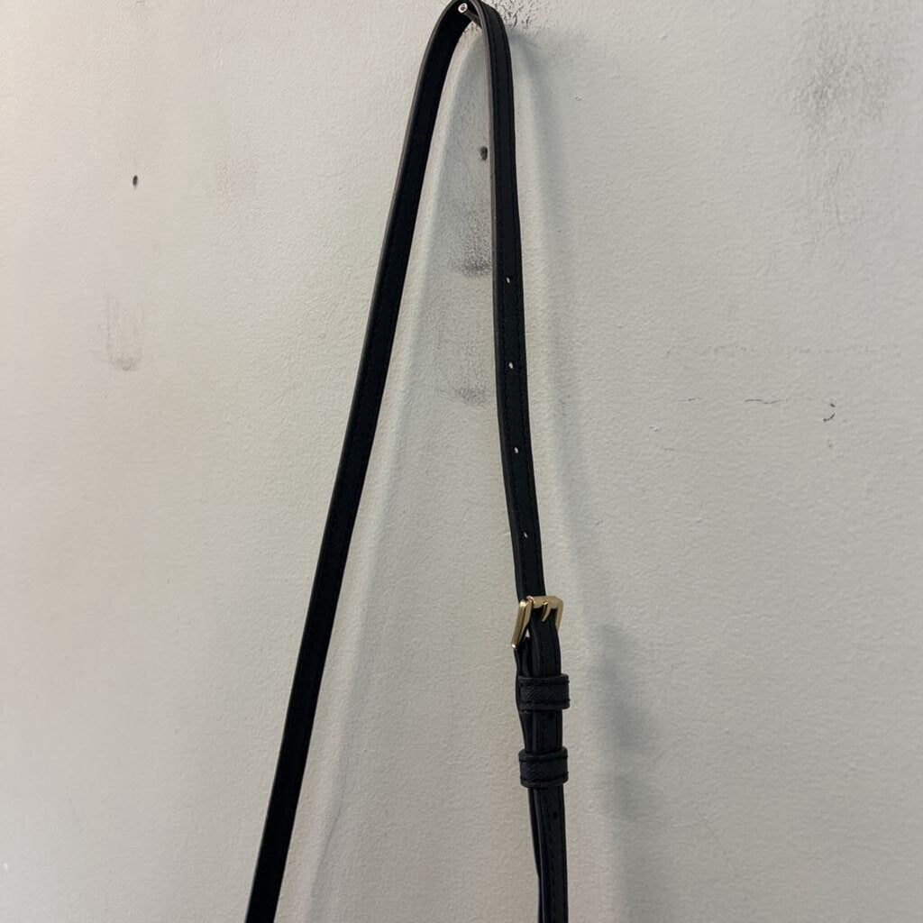 Michael Kors Black Leather Crossbody Purse