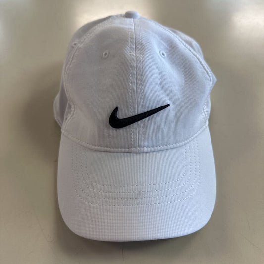 Nike White/ Black Embroidered Logo Baseball Hat