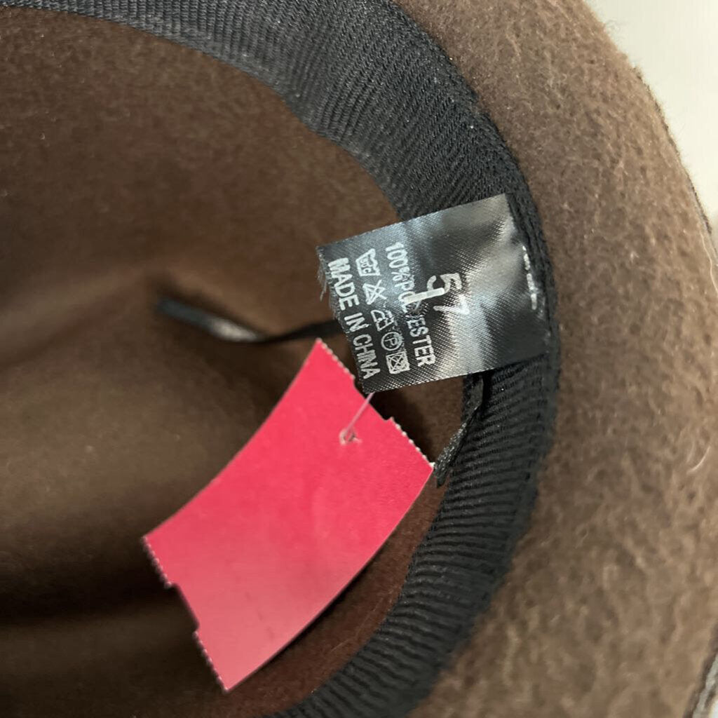 Brown Felt Fedora Hat