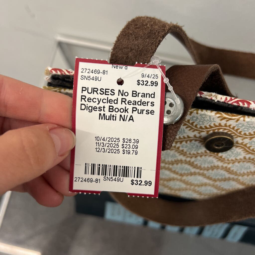 Recycled Readers Digest Book Purse