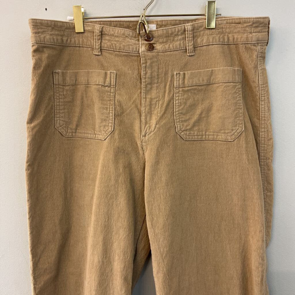 Gap Brown Corduroy High Rise Wide Leg Pants 16