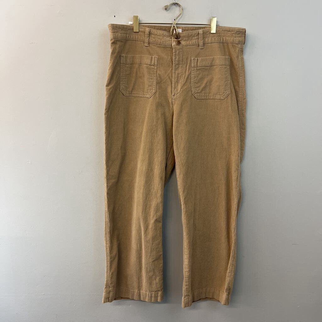Gap Brown Corduroy High Rise Wide Leg Pants 16