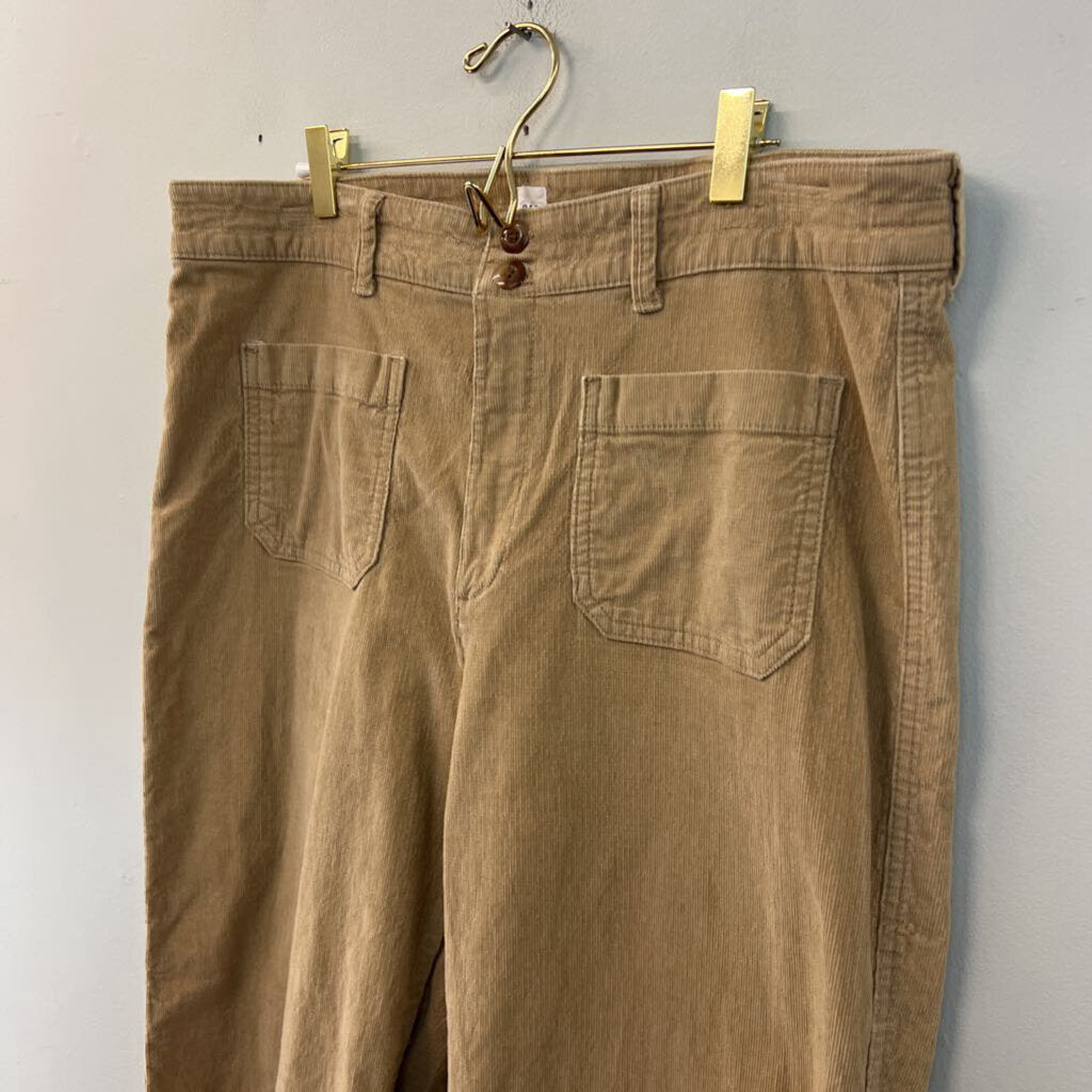 Gap Brown Corduroy High Rise Wide Leg Pants 16