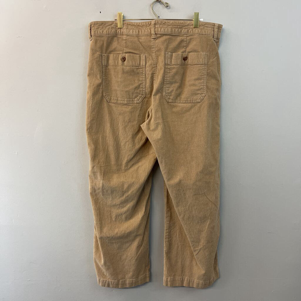 Gap Brown Corduroy High Rise Wide Leg Pants 16