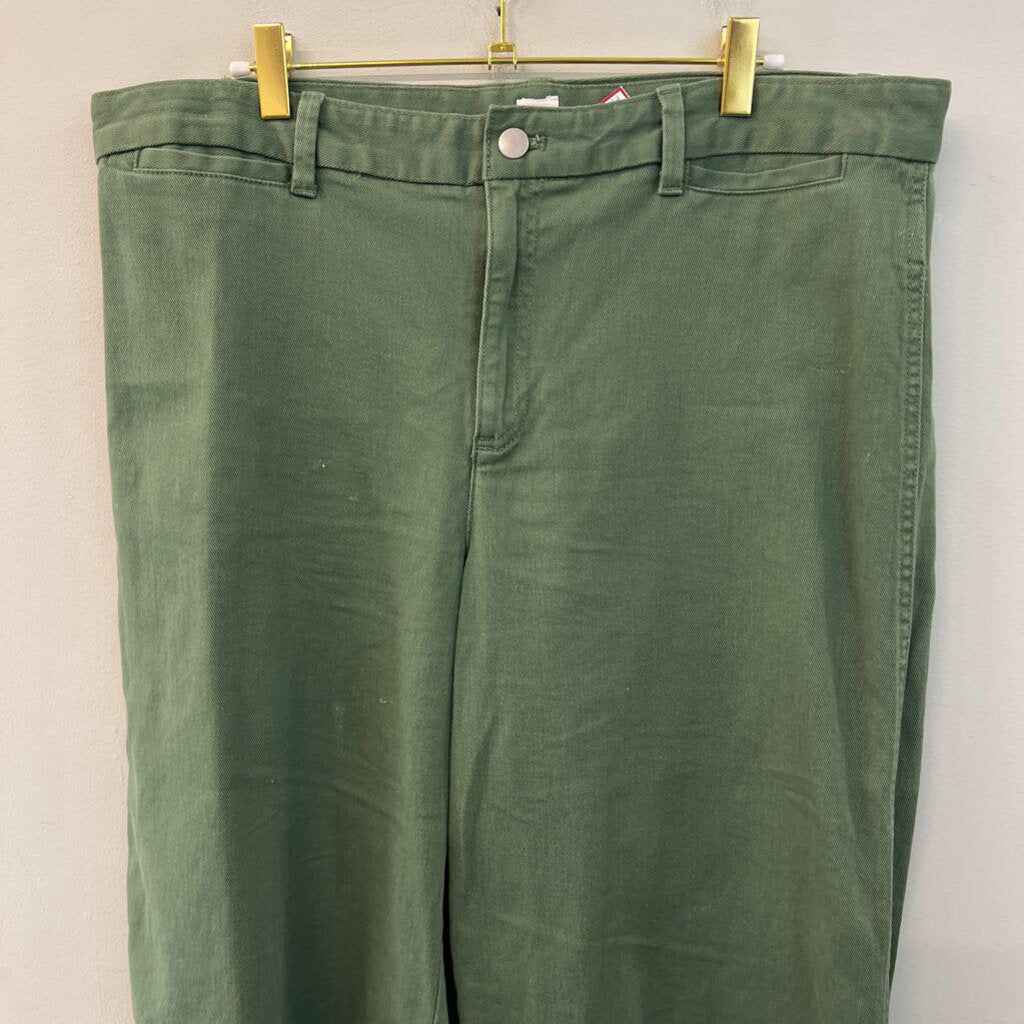 Gap Green Wide Leg Crop Pants 16
