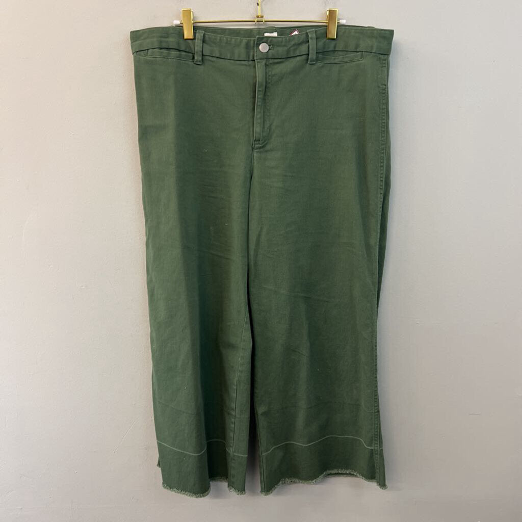 Gap Green Wide Leg Crop Pants 16