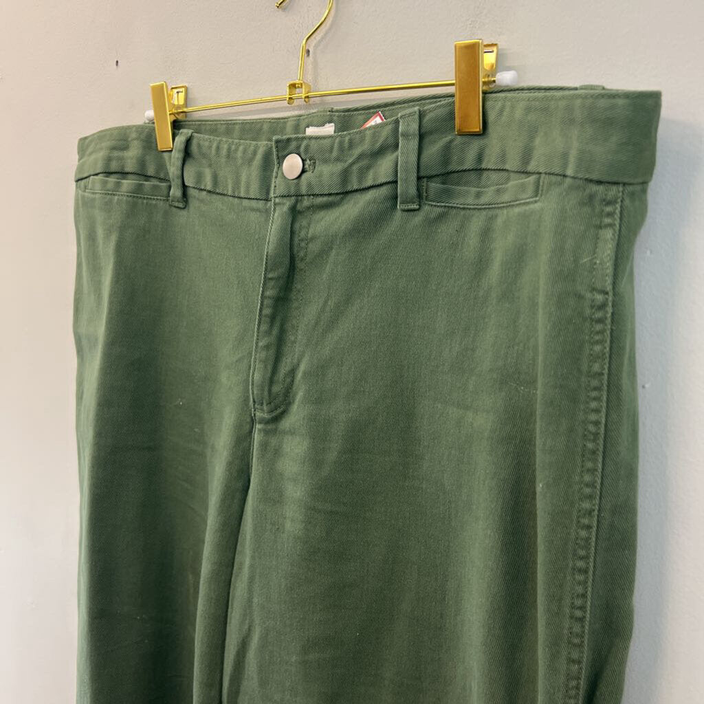 Gap Green Wide Leg Crop Pants 16