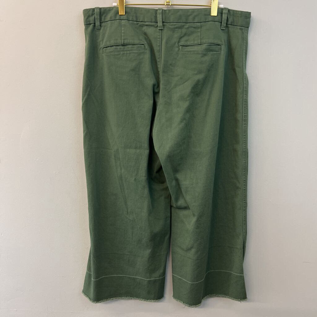 Gap Green Wide Leg Crop Pants 16