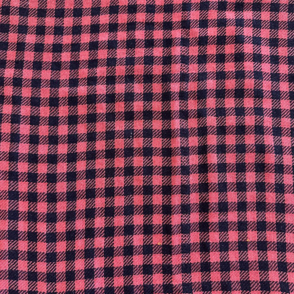 Beige/ Pink Plaid Infinity Scarf