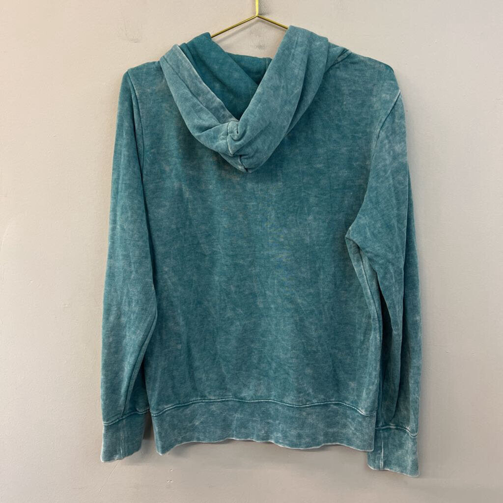 Bear Blue Long Sleeve Zip Up Hoodie Extra Large