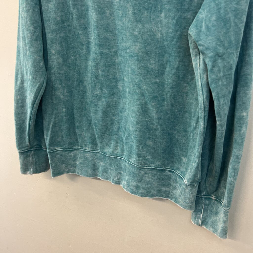 Bear Blue Long Sleeve Zip Up Hoodie Extra Large