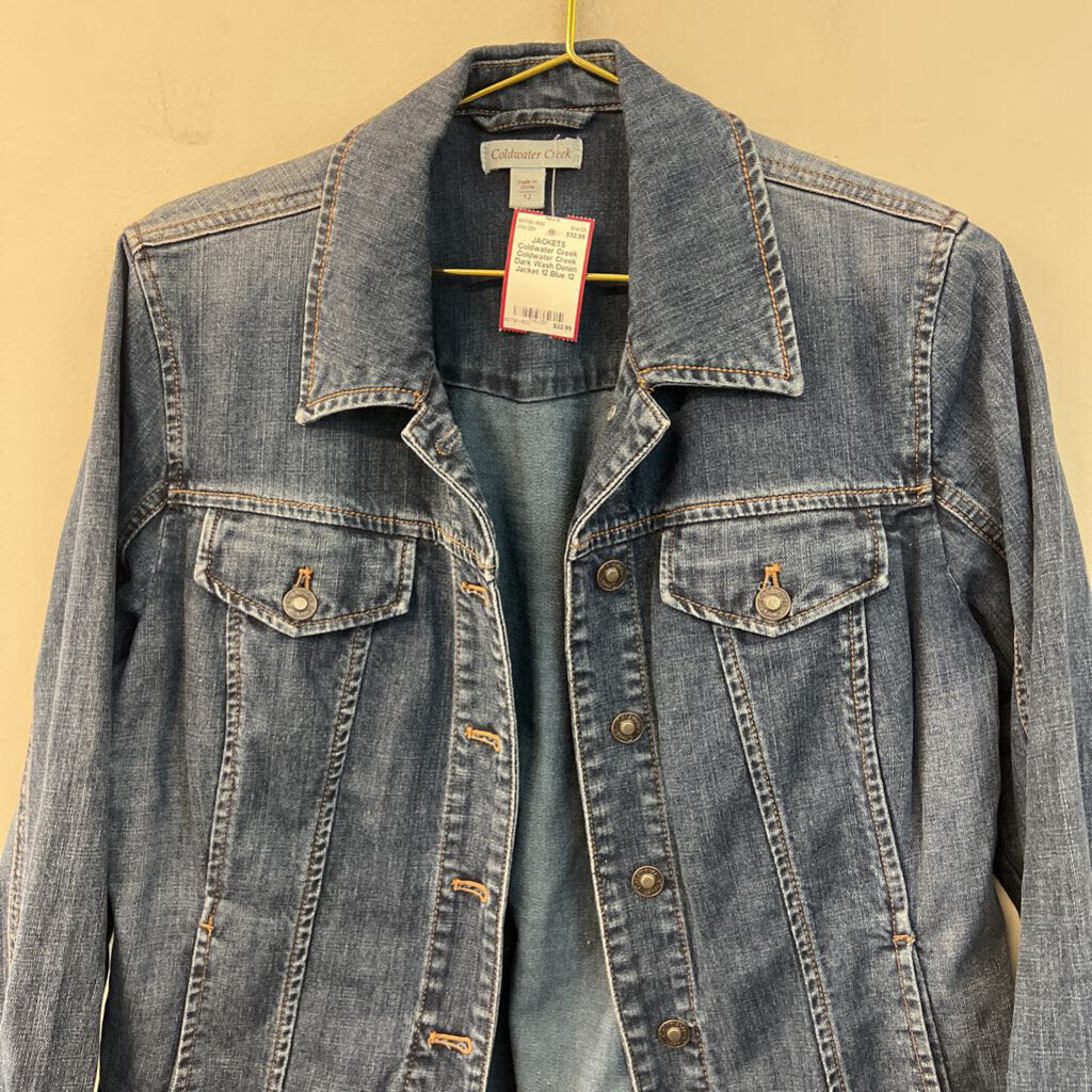 Coldwater Creek Dark Wash Denim Jacket 12
