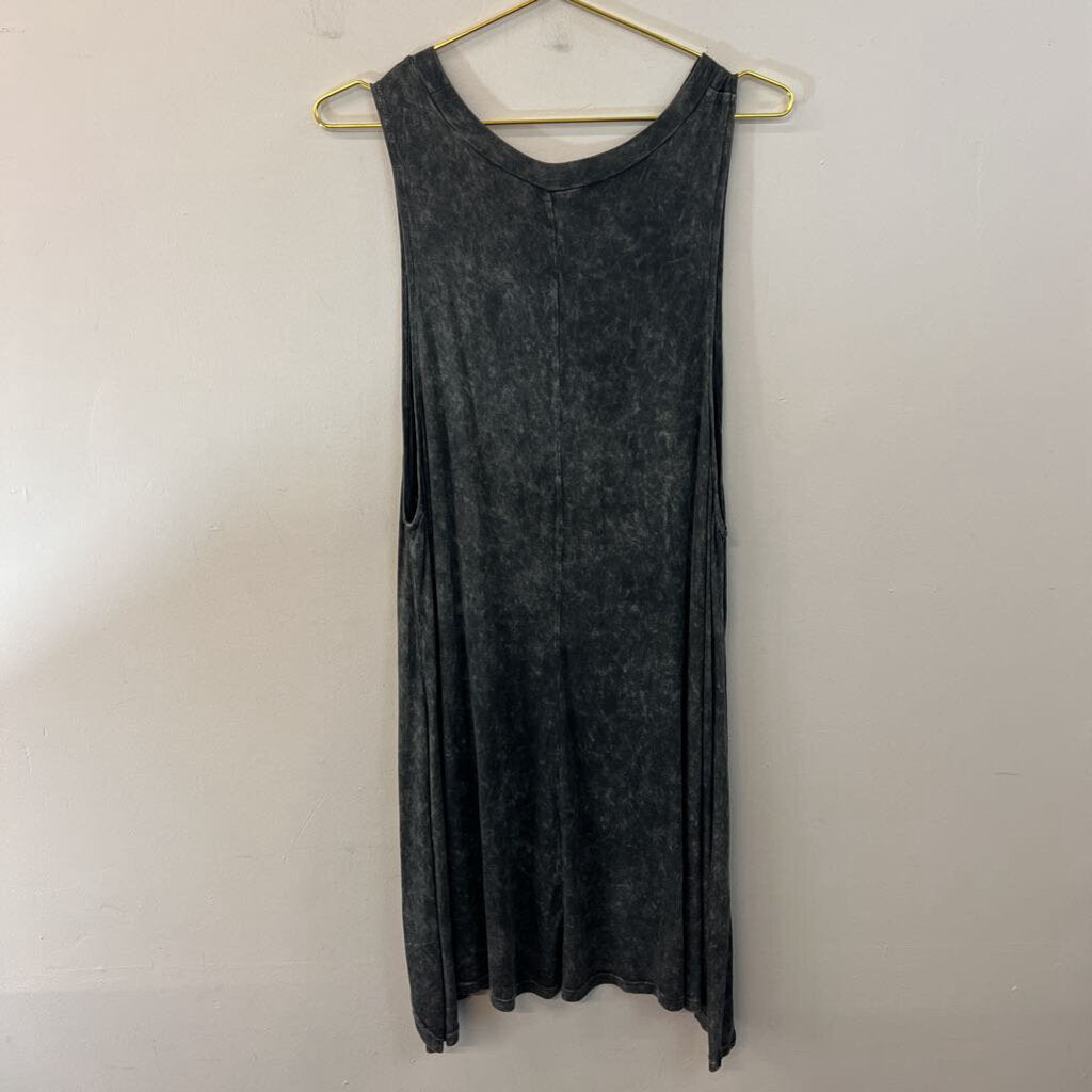 Illa Illa Grey High Low Tank Top Large