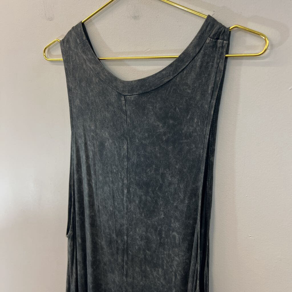 Illa Illa Grey High Low Tank Top Large