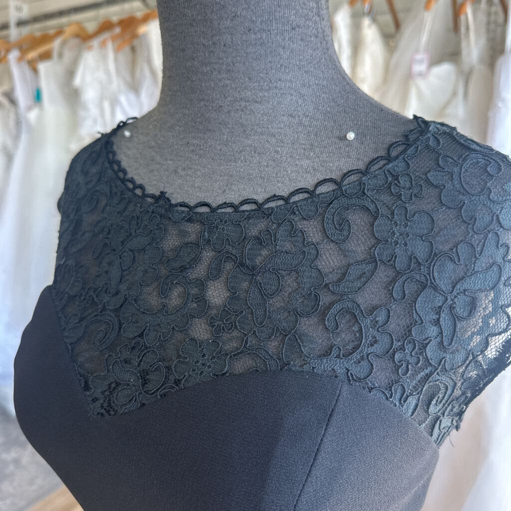 Laundry Black Lace Top Short Formal Dress 10