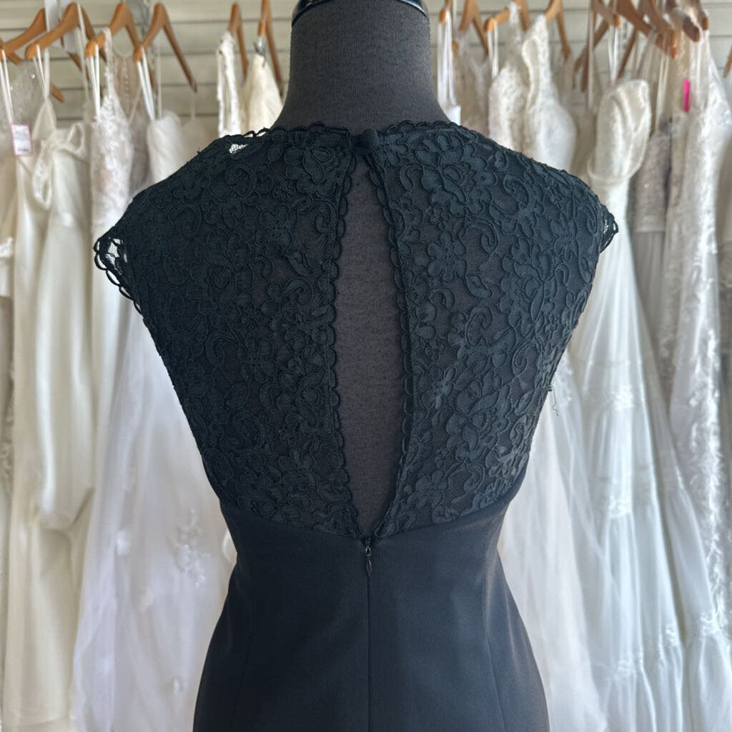 Laundry Black Lace Top Short Formal Dress 10