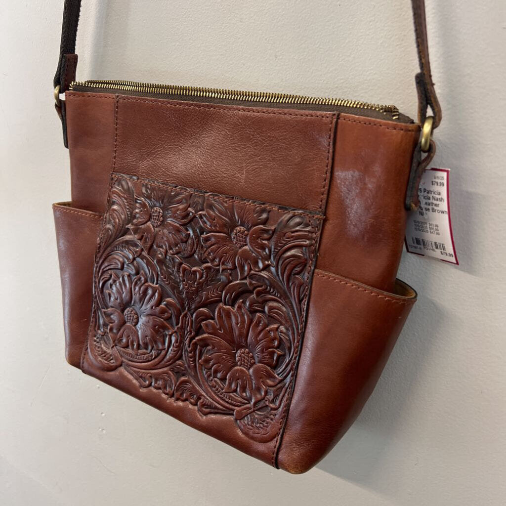 Patricia Nash Brown Leather Aveley Purse