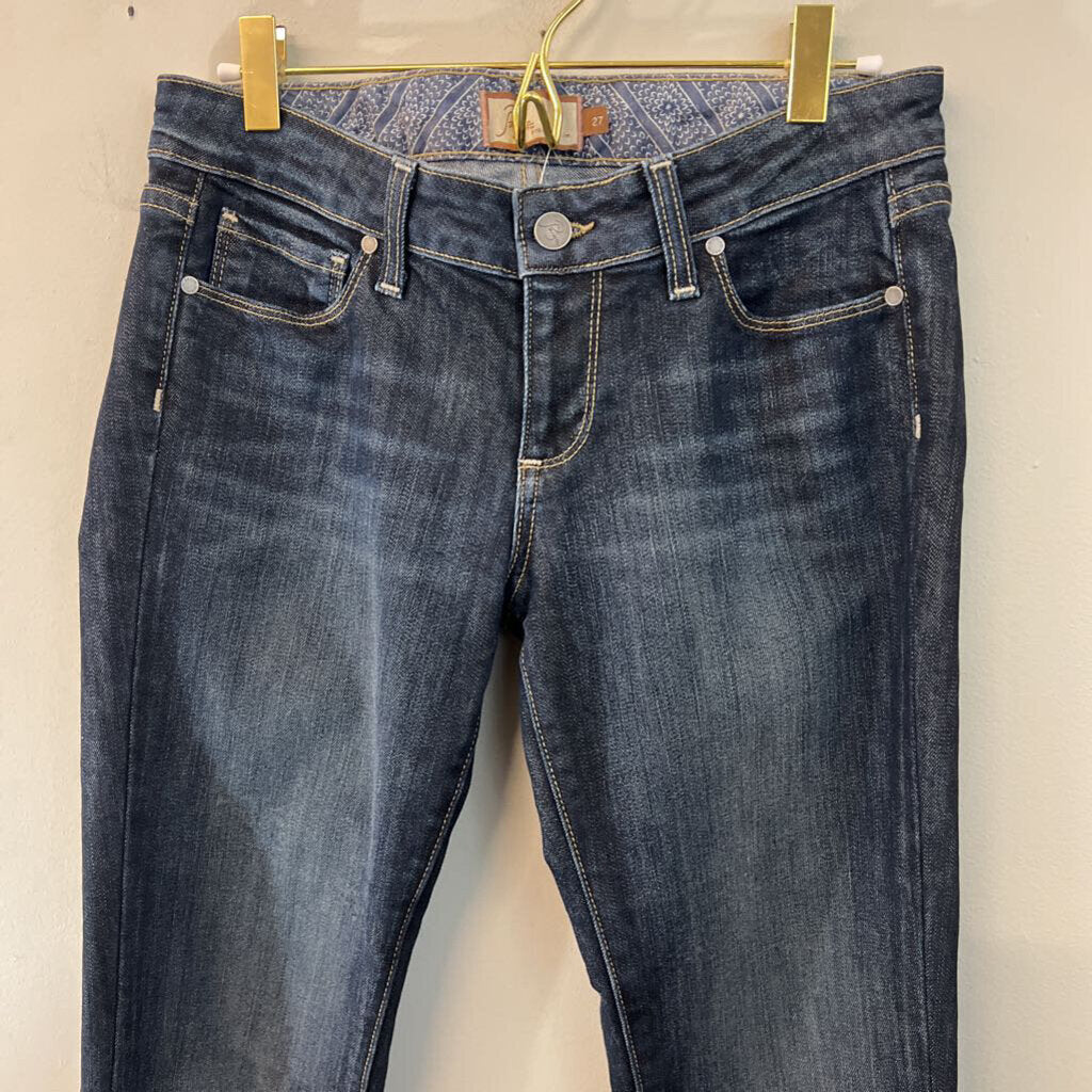 Paige Dark Wash Laurel Canyon Jeans 27