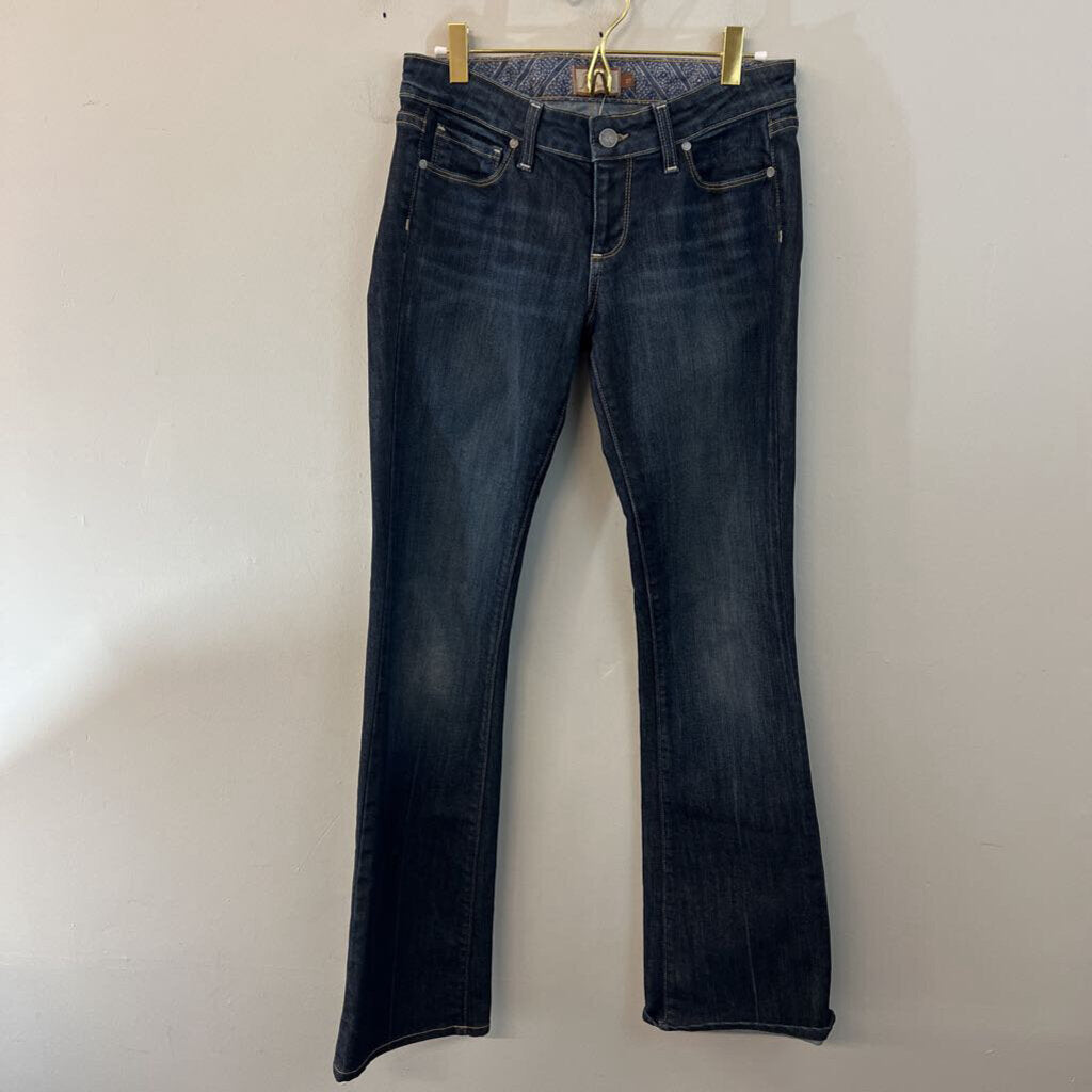 Paige Dark Wash Laurel Canyon Jeans 27