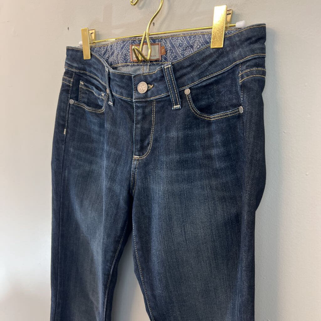 Paige Dark Wash Laurel Canyon Jeans 27