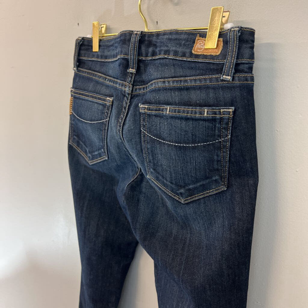 Paige Dark Wash Laurel Canyon Jeans 27