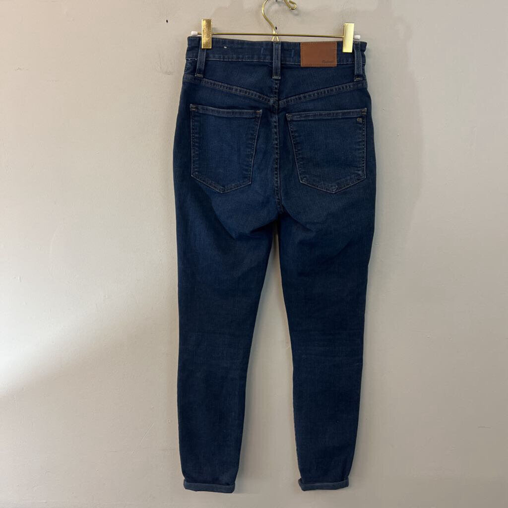 Madewell Dark Wash Curvy High Rise Skinny Leg Jeans 26