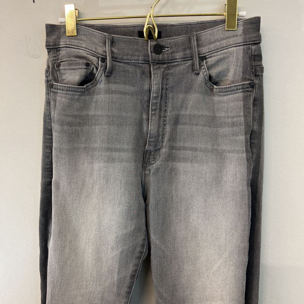 Mother Grey Denim The Swooner Jeans 27