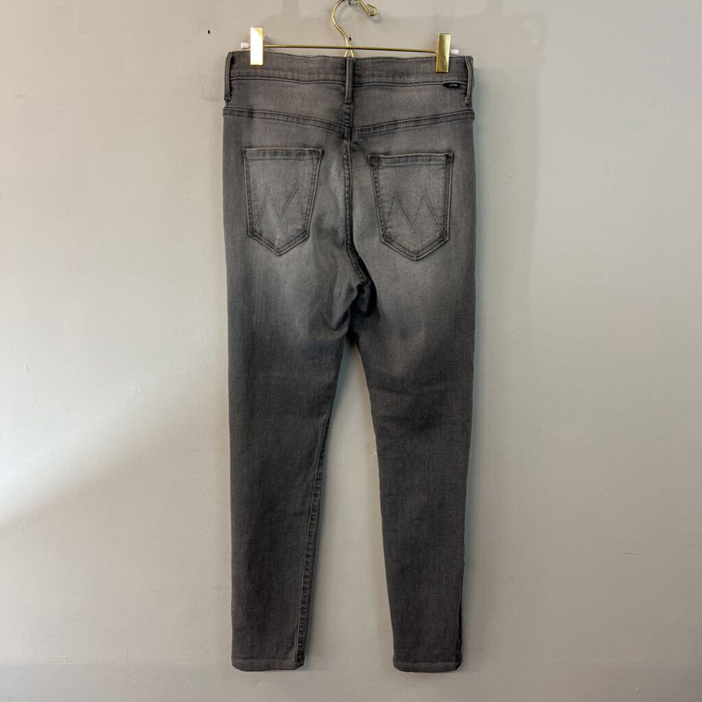 Mother Grey Denim The Swooner Jeans 27