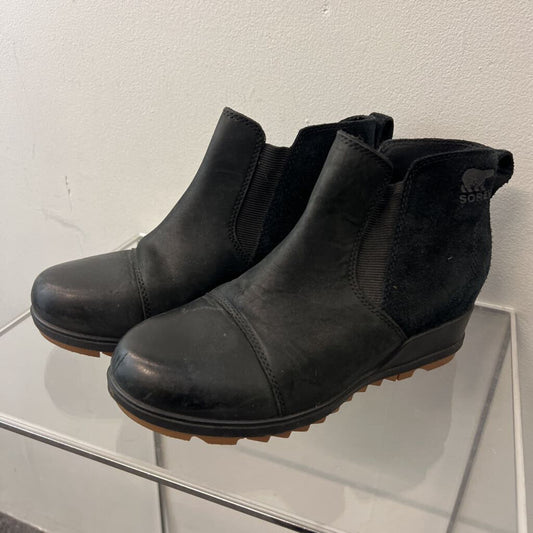 Sorel Black Evie Booties 7
