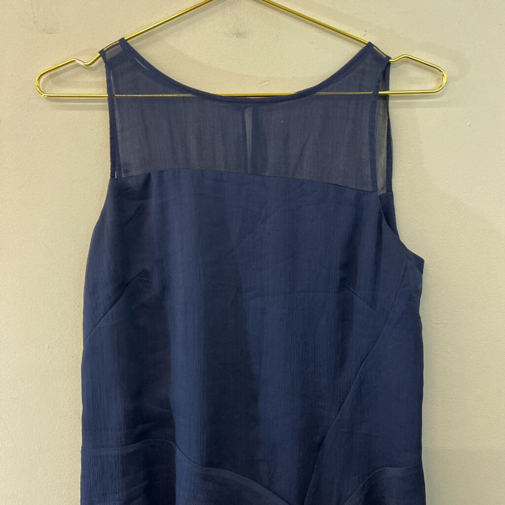 Jessica Simpson Navy Ruffle Detail Shift Dress 6