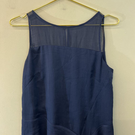 Jessica Simpson Navy Ruffle Detail Shift Dress 6