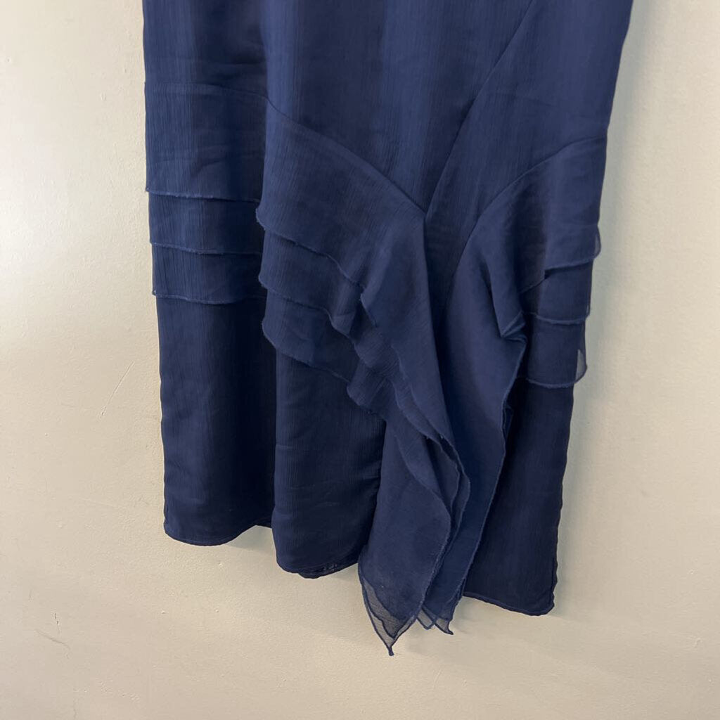Jessica Simpson Navy Ruffle Detail Shift Dress 6