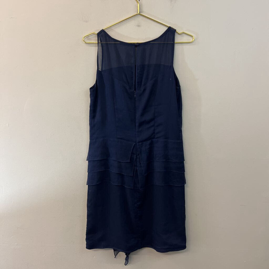 Jessica Simpson Navy Ruffle Detail Shift Dress 6