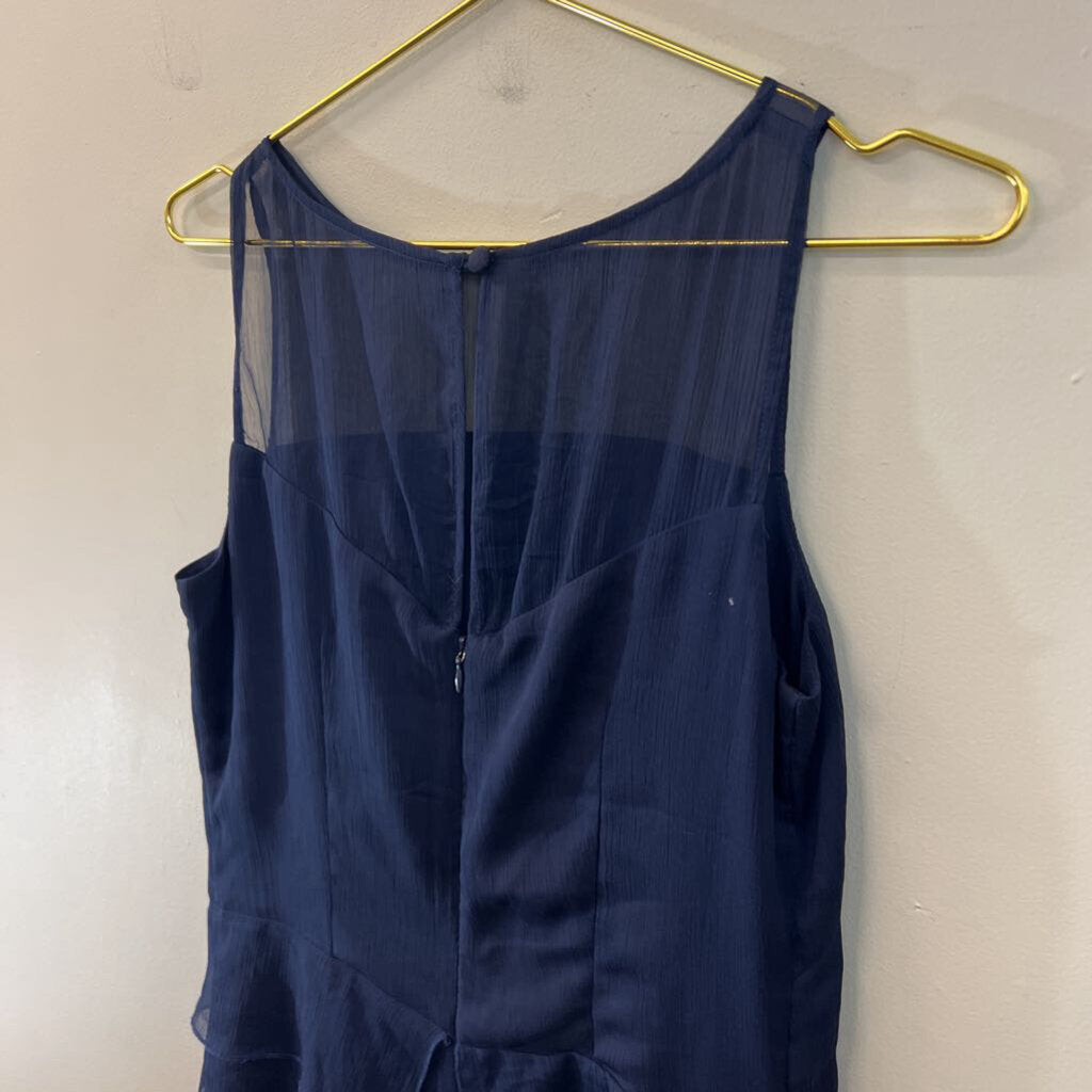 Jessica Simpson Navy Ruffle Detail Shift Dress 6