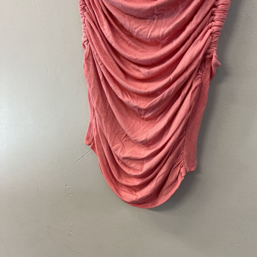 We The Free Pink Ruched Tank Top Extra Small