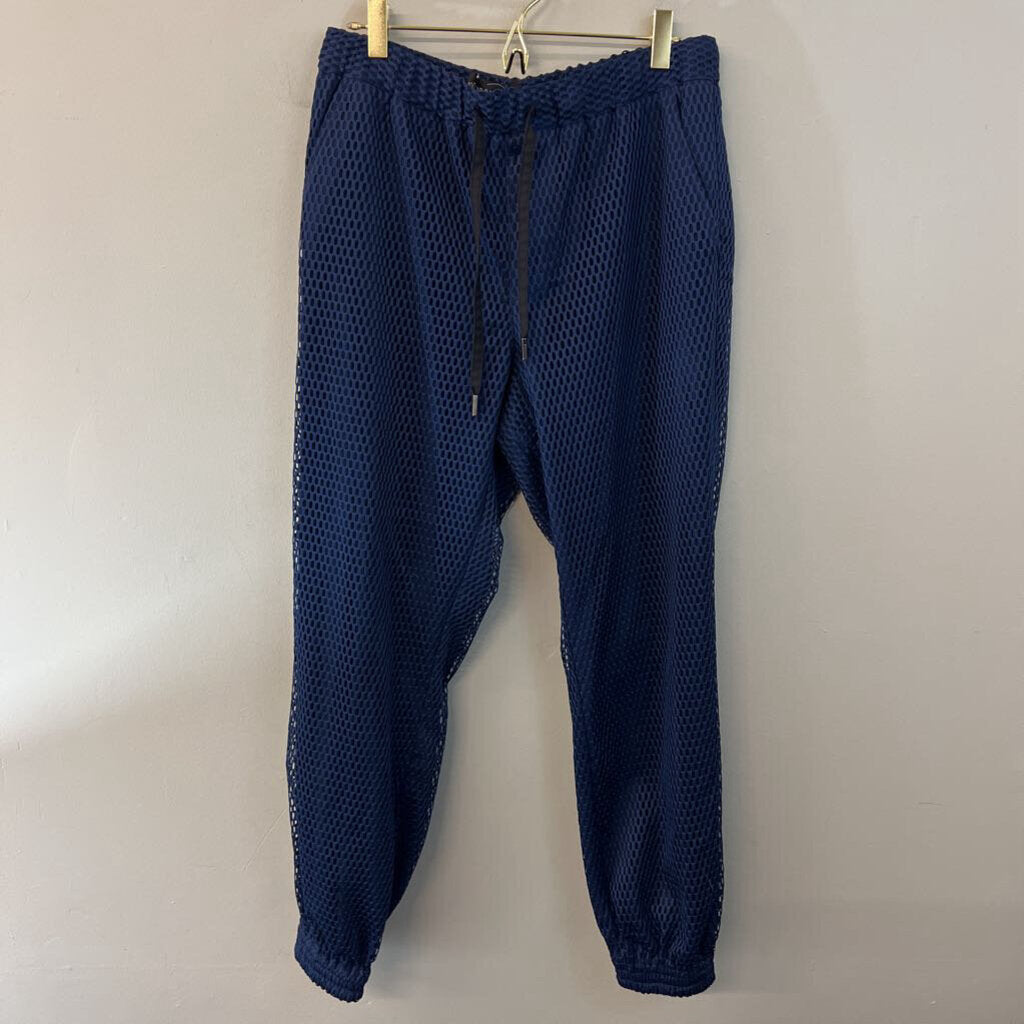 Wild Fang Navy Mesh Pull On Jogger Pants Medium