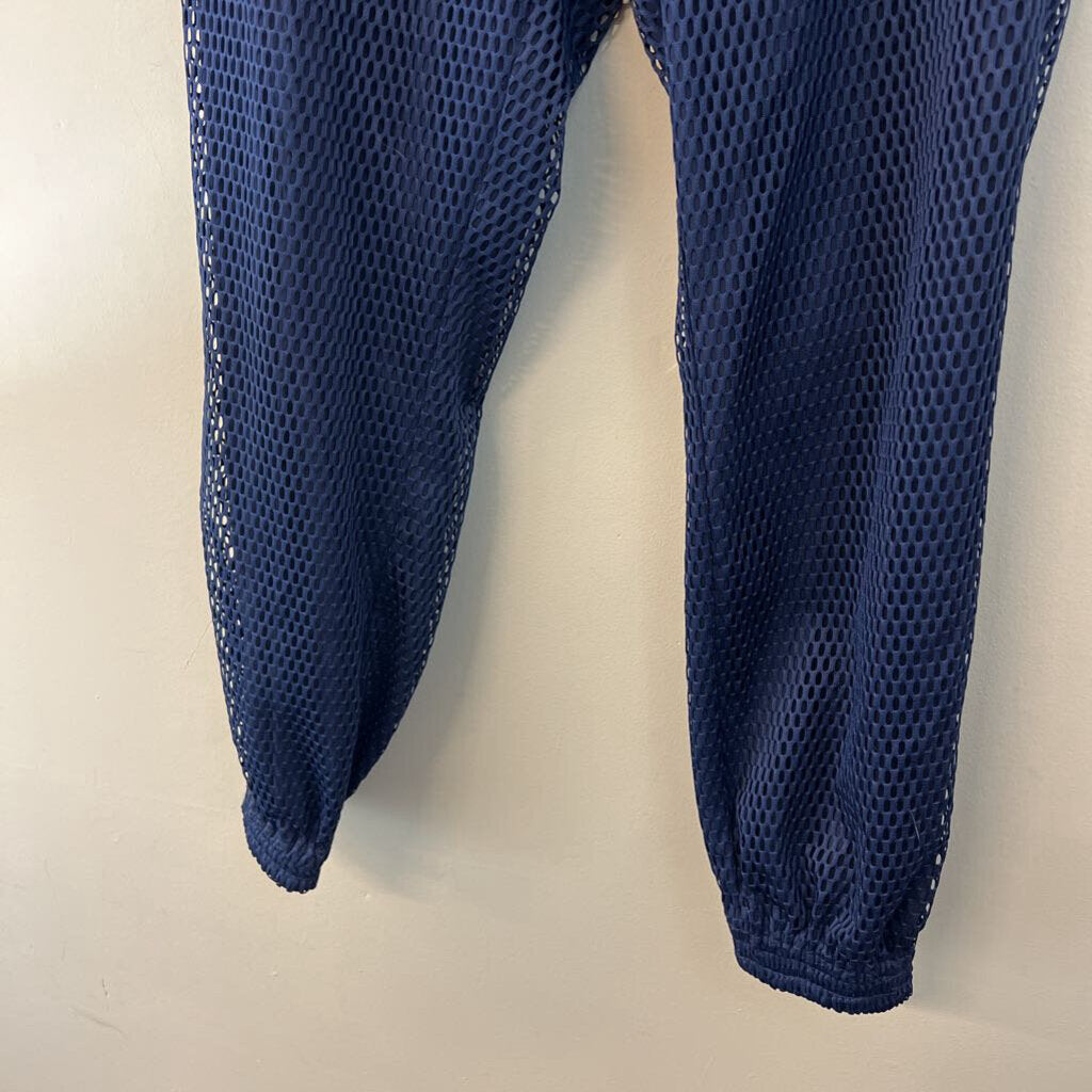 Wild Fang Navy Mesh Pull On Jogger Pants Medium
