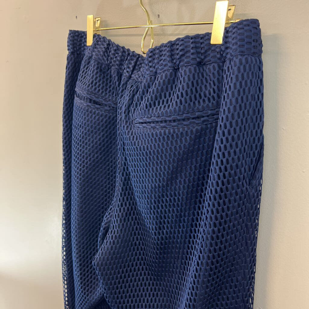 Wild Fang Navy Mesh Pull On Jogger Pants Medium