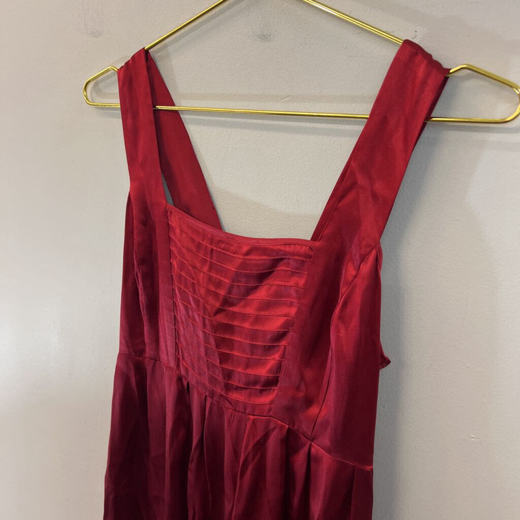 Pacametes Red 100% Silk Dress Extra Small