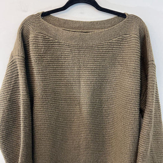 Lou and Grey Green Knit Slouchy Sweater Top Medium