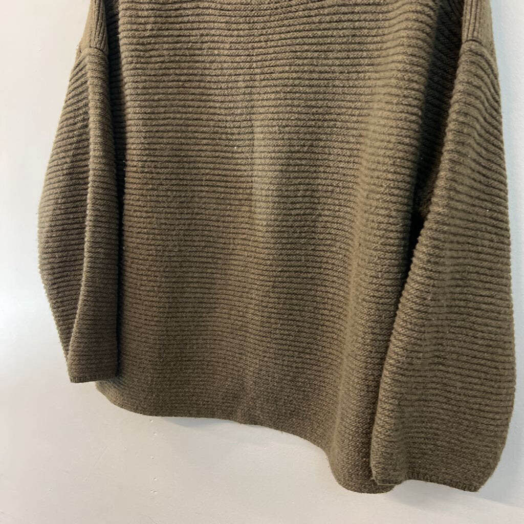 Lou and Grey Green Knit Slouchy Sweater Top Medium