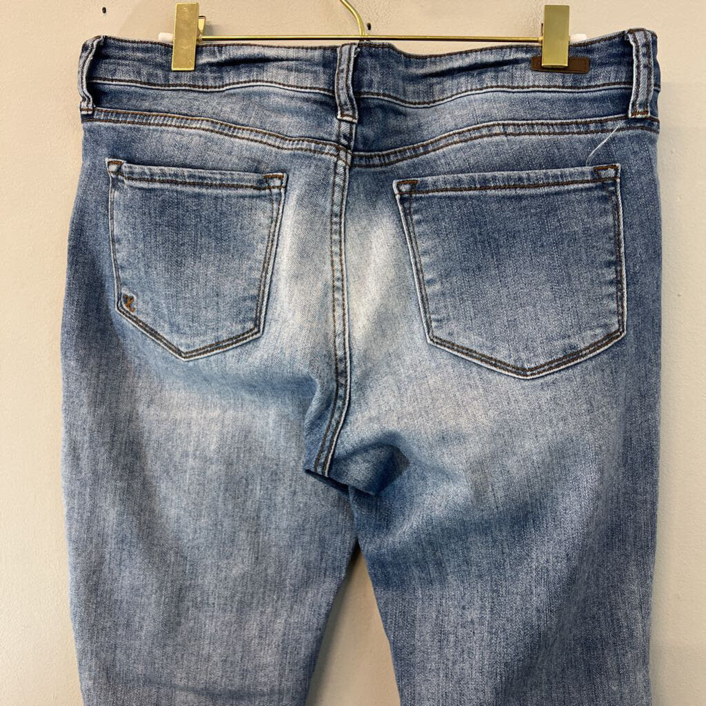 Kut Medium Wash Distressed Boyfriend Jeans 8