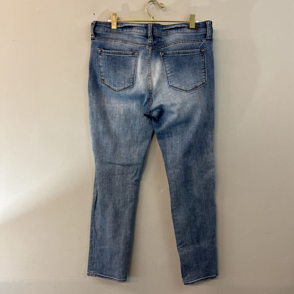 Kut Medium Wash Distressed Boyfriend Jeans 8