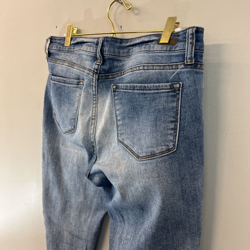 Kut Medium Wash Distressed Boyfriend Jeans 8