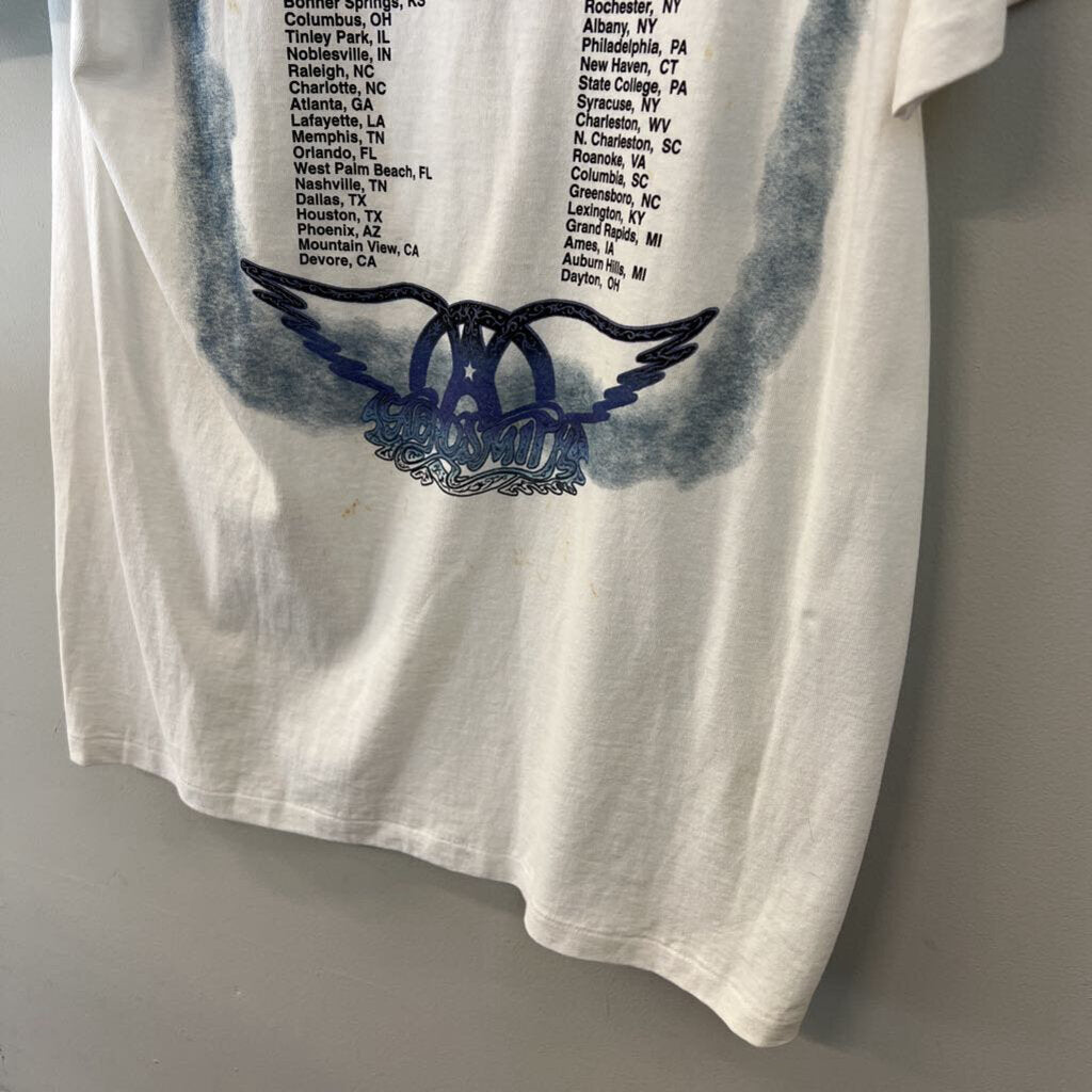 Vintage Signed Aerosmith Band Tee Large