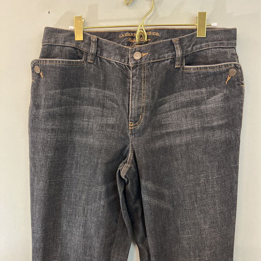 Ralph Lauren Dark Wash Embellished Button Side Flare Jeans 10