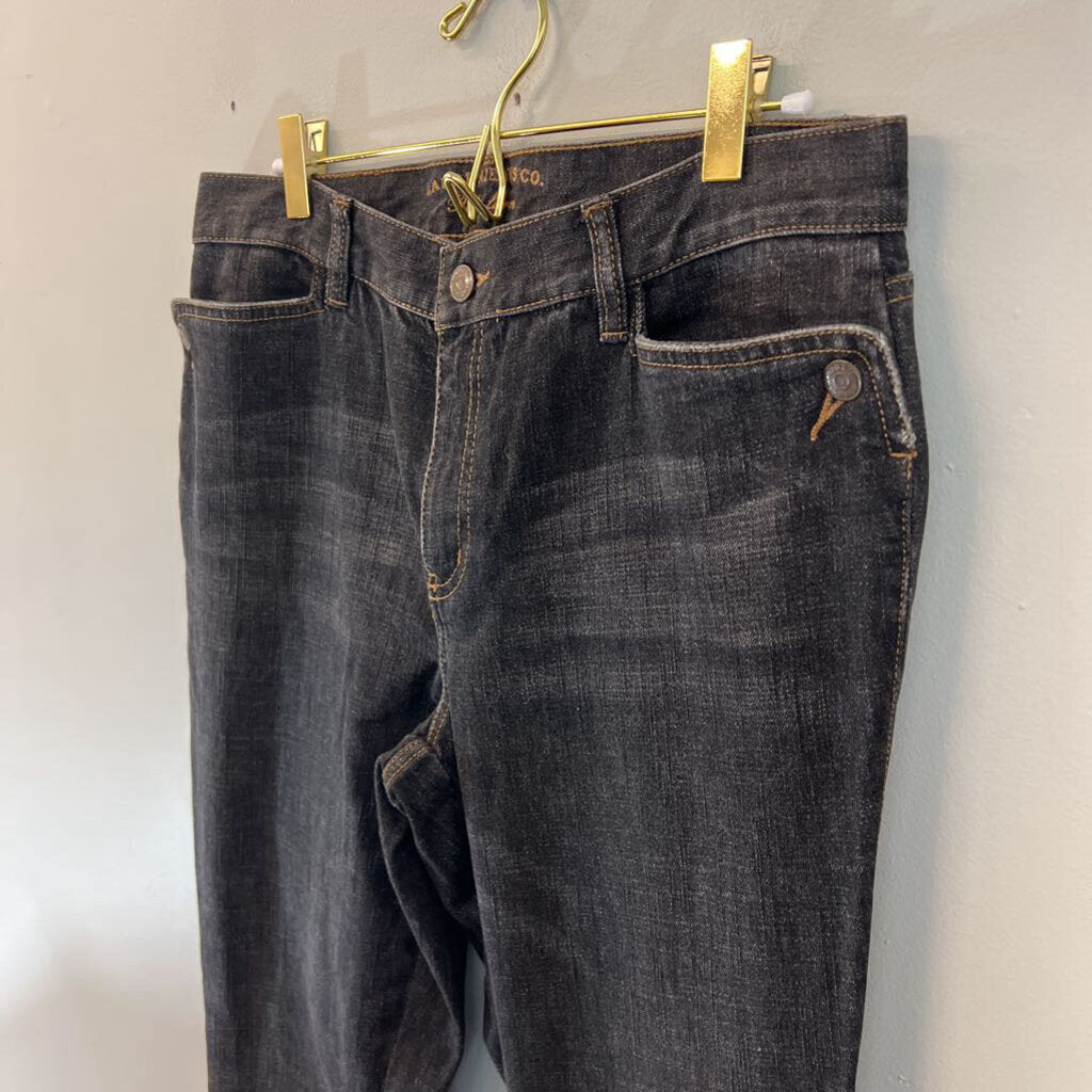 Ralph Lauren Dark Wash Embellished Button Side Flare Jeans 10