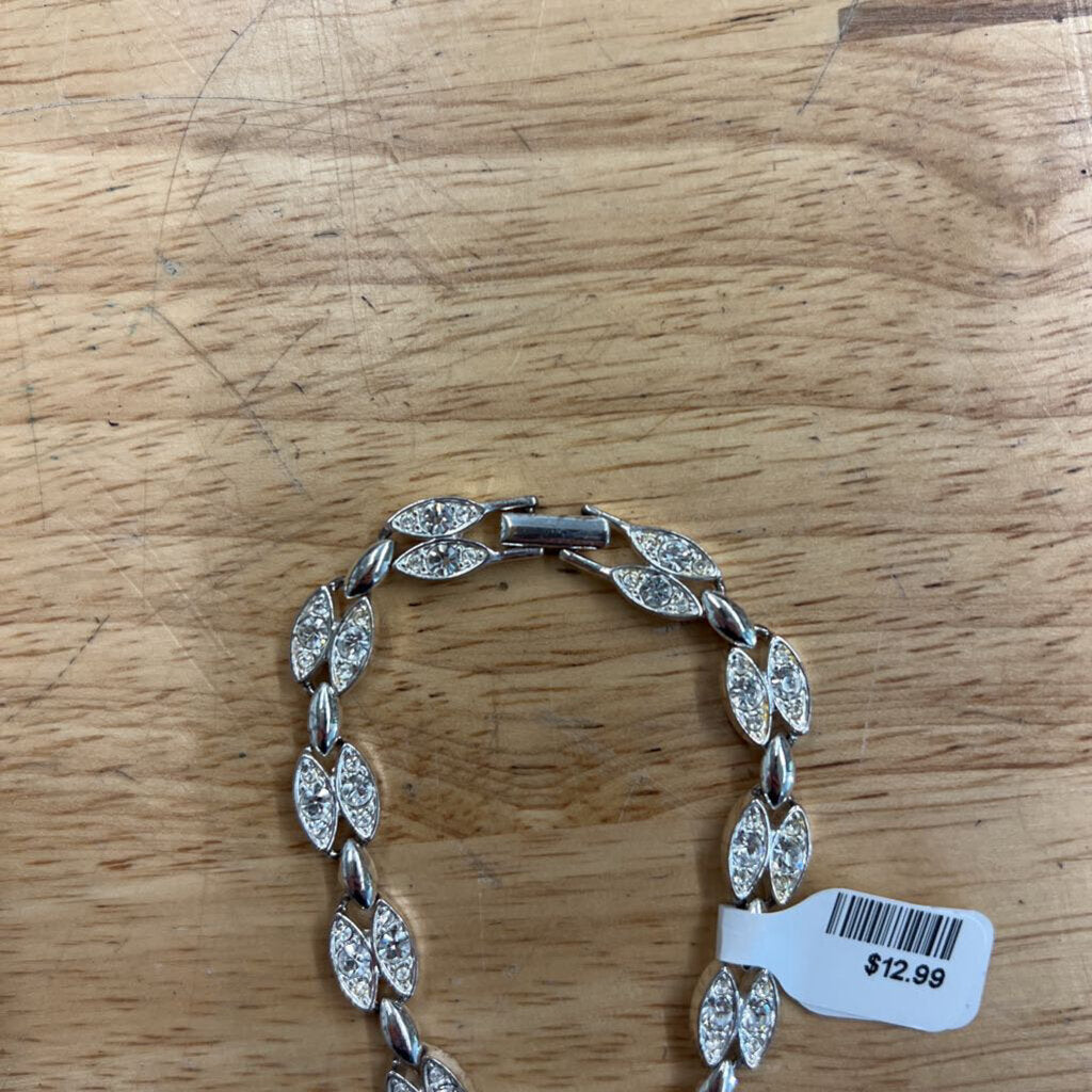 Vintage Napier Silver/ Rhinestone Bracelet