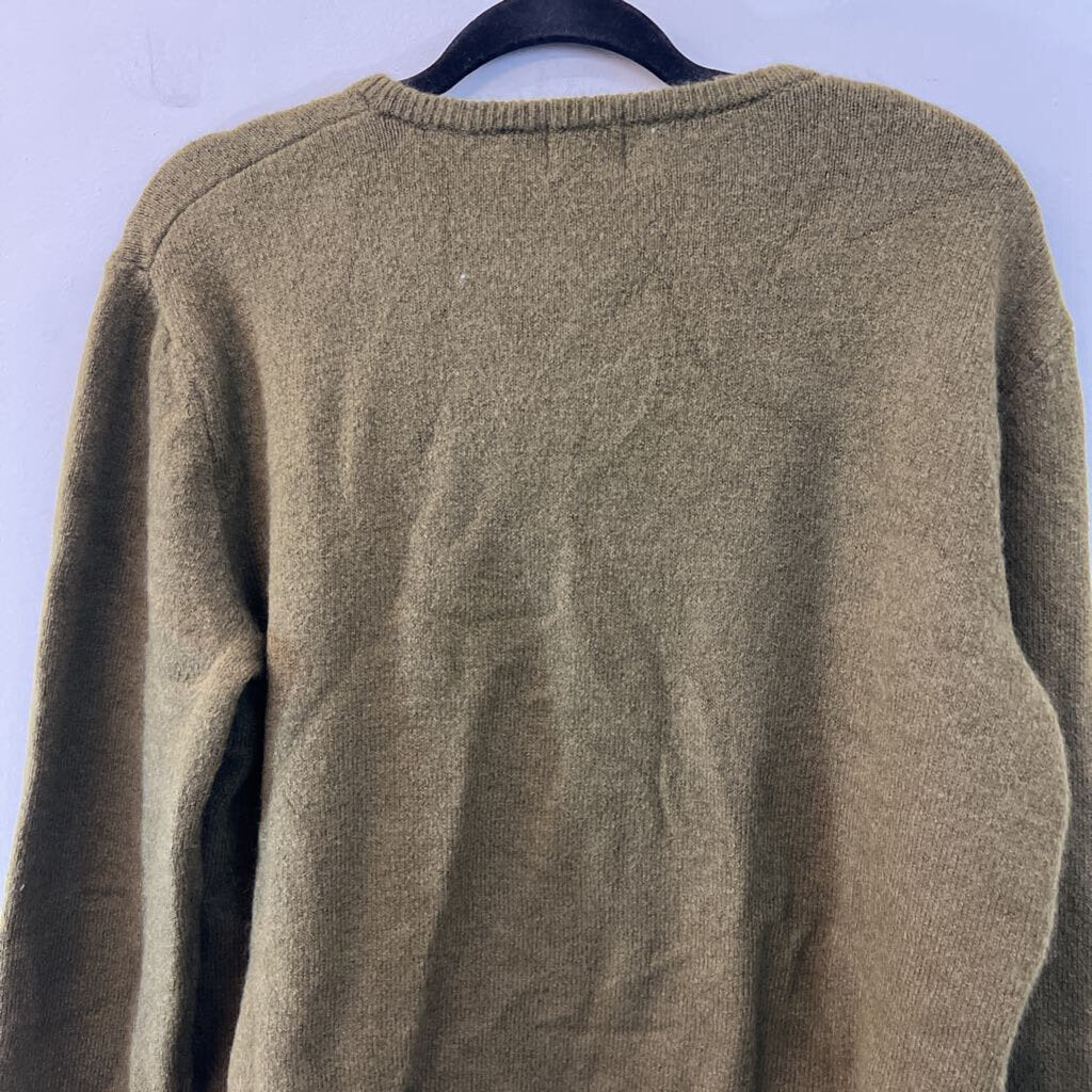 H&M Green Knit Cardigan Sweater Medium