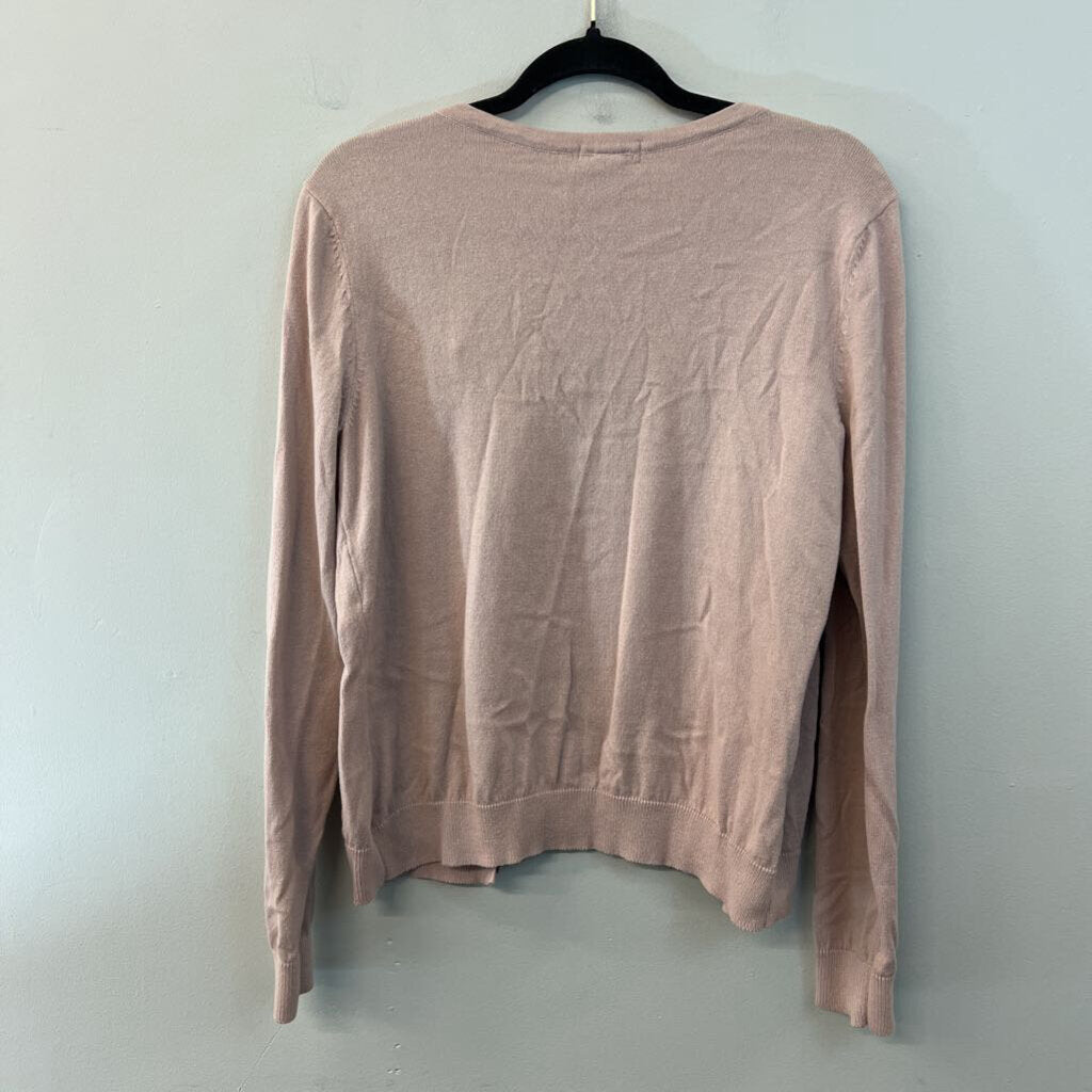 H&M Pink Knit Cardigan Sweater Medium
